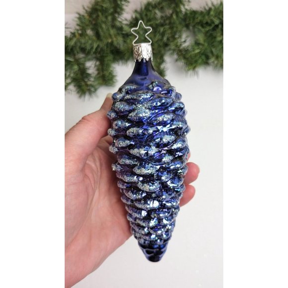 Large Pinecone Inge Glas Retired Old World Christmas Ornament - Picture 5 of 6